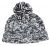 pure wool - bobble hat - two tone greys
