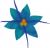 Large Poinsettia brooch - blue