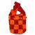 Mantra/Stripe Patchwork Bag - Orange/Red