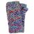 Hand knit - blackberry stitch - wristwarmer - white/multi coloured