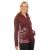 Batik flower - hooded jacket - raspberry