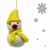 Felt - Christmas Decoration - Snowman - Yellow