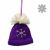 Handmade Felt - Christmas Decoration - Bobble Hat - Purple