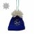 Handmade Felt - Christmas Decoration - Bobble Hat - Blue