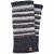 Fleece lined - Random Stripe - Wristwarmer  - Natural greys