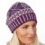 Pure wool hand knit - cosmos beanie - coral reef