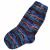 Pure wool - hand knit socks - Electric stripes - blues