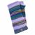 Hand knit - notch stripe wristwarmer - lilac/pacific