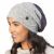 Pure Wool Fjord slouch hat - purple heather/mid grey