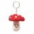 Red Mushroom - Wool Felt - Keyring