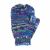 Children's fleece lined - electric mittens - blue