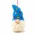 Handmade Christmas - Wool Felt Decoration - Blue Rainbow Dotty Gonk