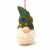 Handmade Christmas - Wool Felt Decoration - Green Rainbow Dotty Gonk