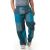 Plain Patchwork Trousers - Blues