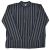 Light weight - Striped Cotton Shirt - Black Fine Stripe