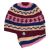Pure Wool Half fleece lined - helmet hat - Red/Pink/Cream