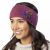Pure Wool Fleece Lined - Embroidered Headband - Berry