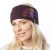 Pure Wool Fleece Lined - Embroidered Headband - Aubergine