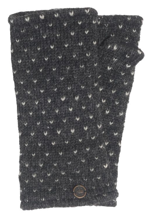 Fleece lined wristwarmer - tick - Charcoal