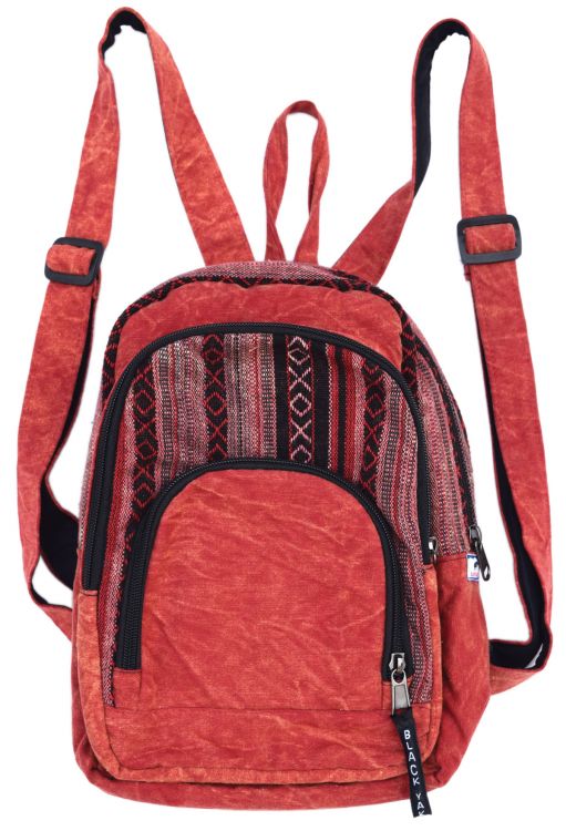 Gheri and Cotton Rucksack - Red