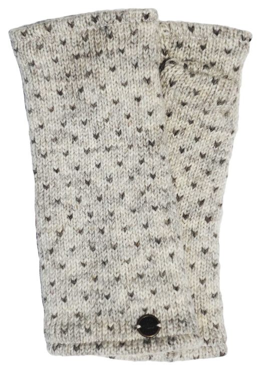 Fleece lined wristwarmer - tick - Pale Grey