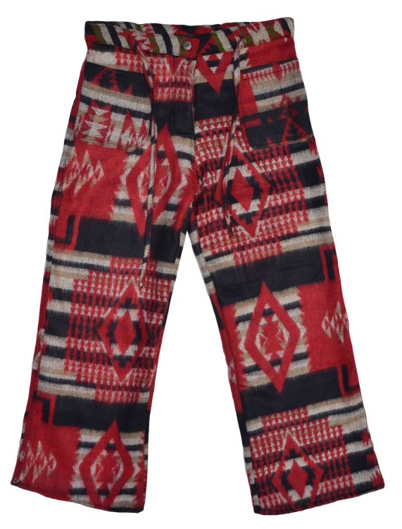 Soft blanket Trousers - Red/Black Pattern