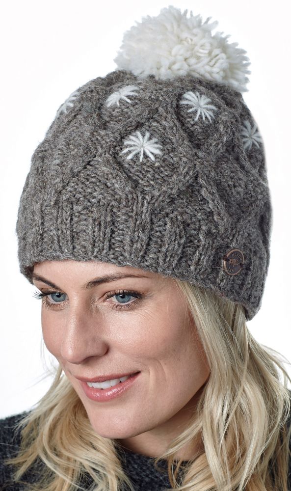 Womens wool store bobble hat