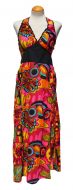 ***SPECIAL SALE PRICE*** - Tropical Print - Halter Neck Dress - Bright Pink