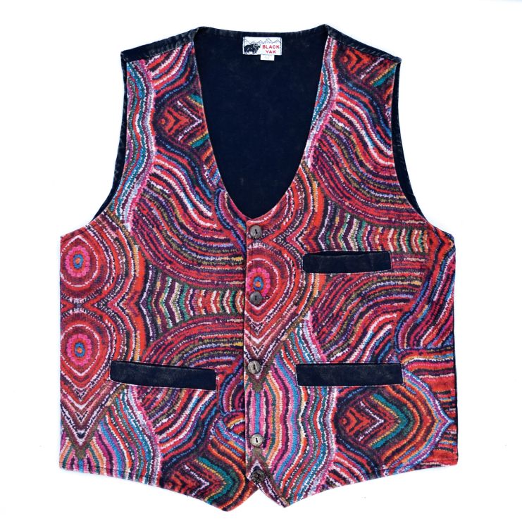Cotton - Patterned waistcoat - red