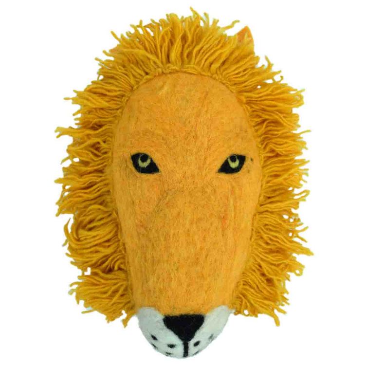 Animal head - hand felted - Lion