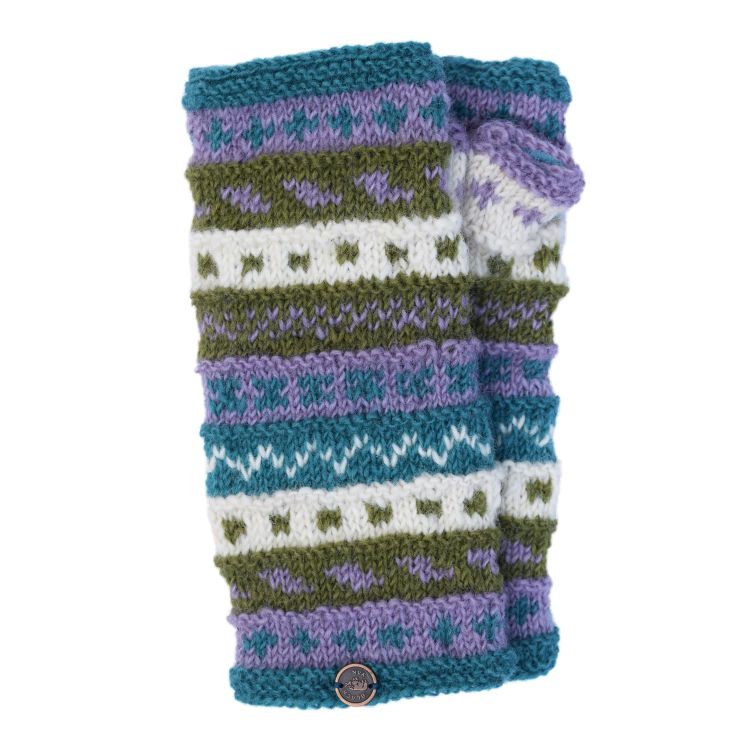 NAYA - hand knit - pattern - wristwarmer - Meadow