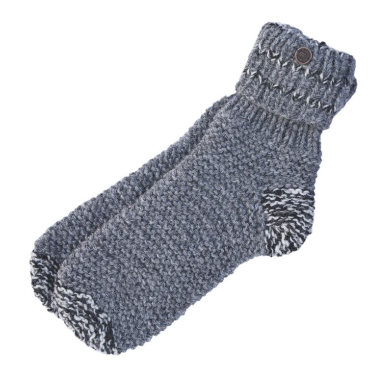 Handknit - Lounge socks - greys