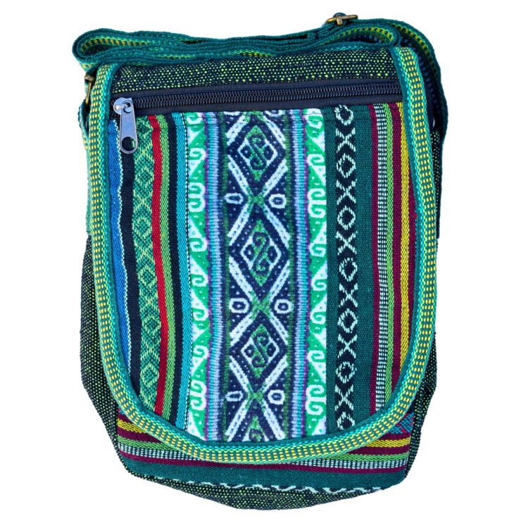 Medium Gheri Print Panel Bag - Green